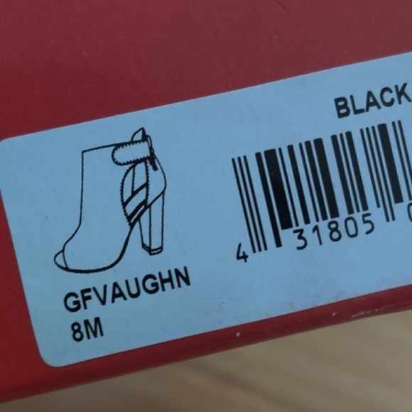 Guess Black Peep Toe Boots - Picture 5 of 12